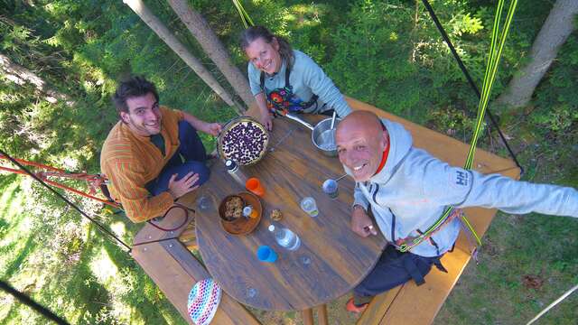 Grimpe d'Arbres et Repas Perché avec Alta natura