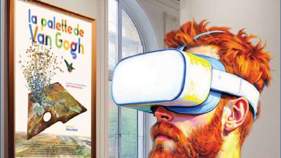 Animation réalité virtuelle : la palette de Van Gogh