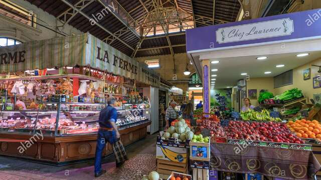 Market of the Halles of Menton