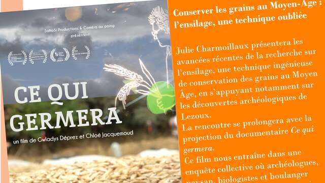 Arché Ô conférence - conserver les graines au Moyen Âge : l'ensilage, une technique oubliée, par Julie  Charmoillaux, ministère de la Culture