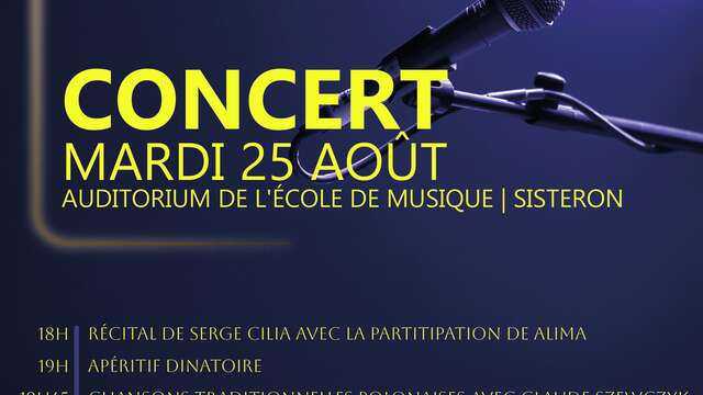 Concert : la soirée en chansons