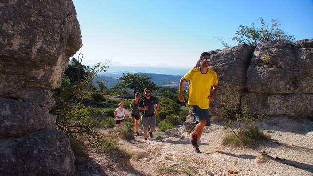 Trail dans les Mourres