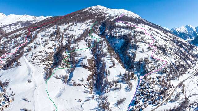 Itinéraire ski de rando "Le Cros"