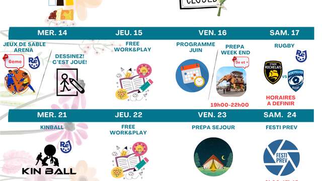 Animations de Ré jeunesse au Bois Plage en Ré - Mai