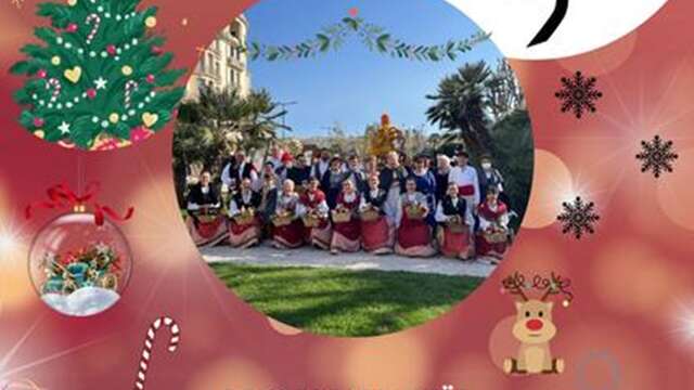 Spectacle de noël par le groupe folklorique la Capeline de Menton