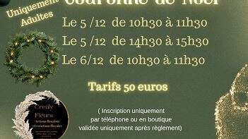 Atelier floral : Couronne de Noël ( Adulte )