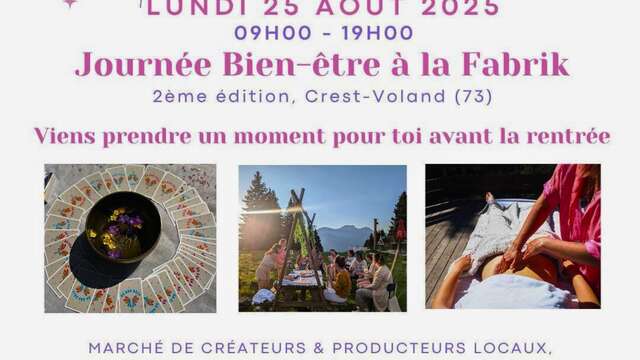 Journée bien-être à la Fabrik - 2ème édition