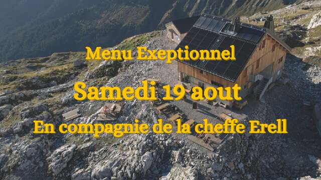 Déjeuner exceptionnel au refuge de la Pointe Percée