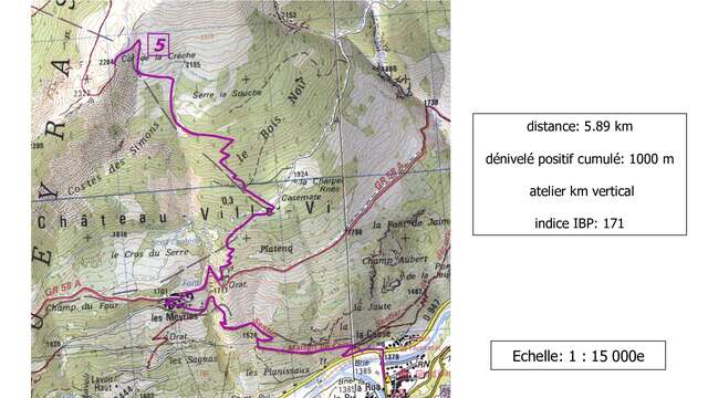 Le Km vertical - Col de la crèche