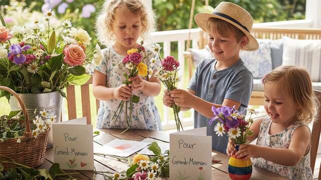 Atelier bouquet fête des grands-mères à Villaverde