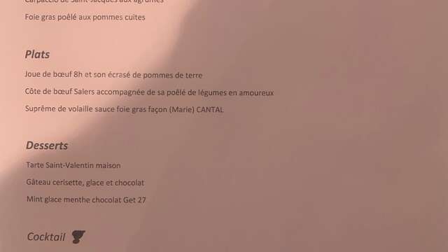 Fêtez la Saint Valentin à l'hôtel du Lac