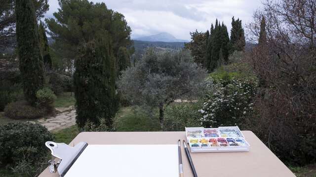 Aquarelle au Jardin des Peintres