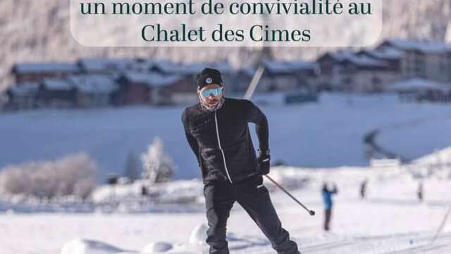 Cocktail de lancement de la saison de Mathieu Goalabré au Chalet des Cimes