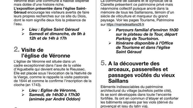 Journées Européénes du patrimoine - Exposition "Véronne Avant/Après"