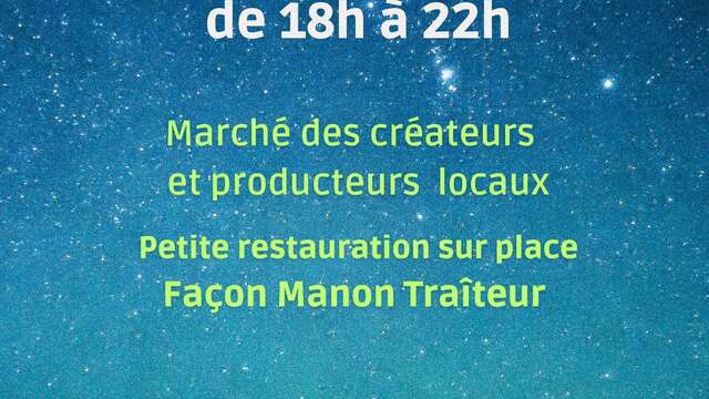 Marché nocturne des créateurs et artisans locaux à Lou Bastidou