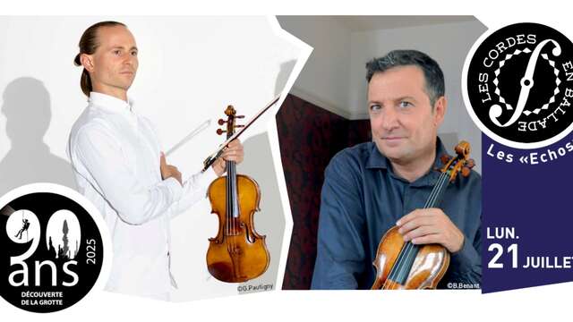 Spécial 90 ans de la découverte de la Grotte - Debussy's duo en concert-déambulation dans l'Aven d'Orgnac