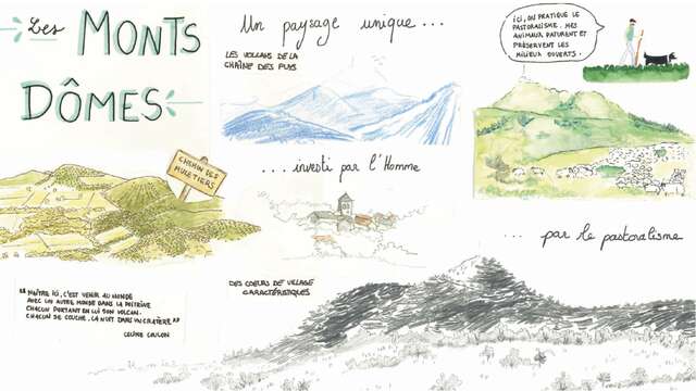 Exposition Carnet de voyage dans le Parc des Volcans d’Auvergne