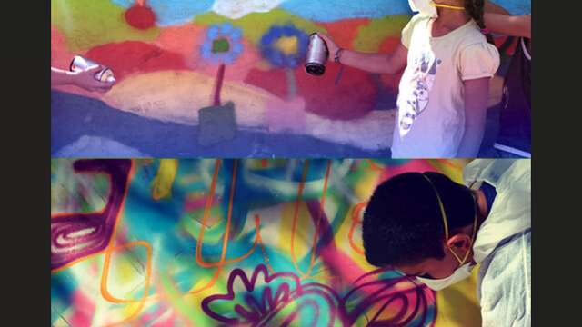 Atelier d’exploration street art avec Enkage