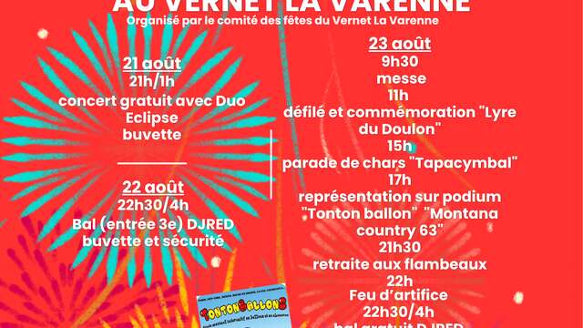 Fête patronale / FEU D'ARTIFICE ANNULÉ