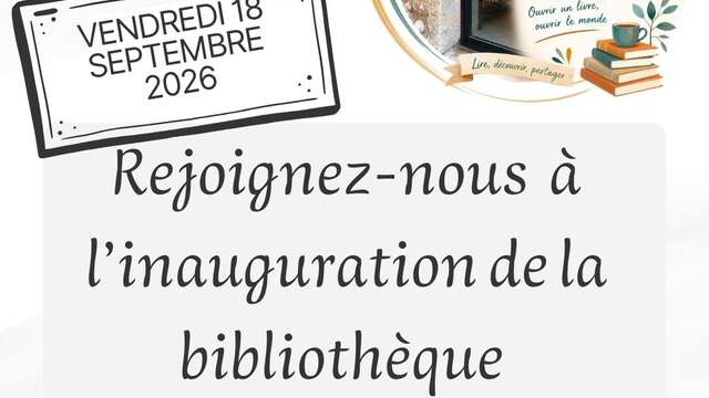 Inauguration de la bibliothèque