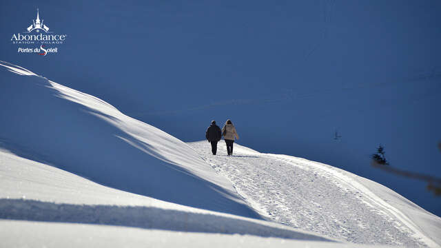 Snowshoeing itinerary : le domaine de l'Essert