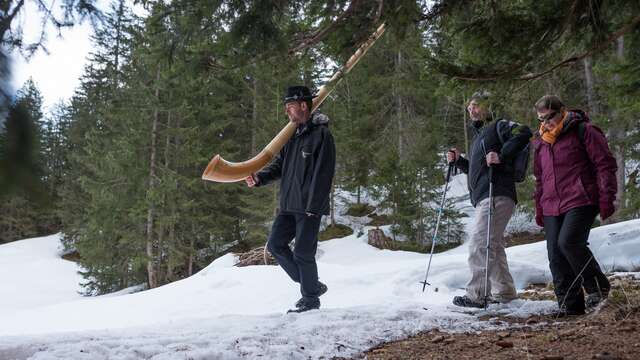Hiking to the sound of the alphorn