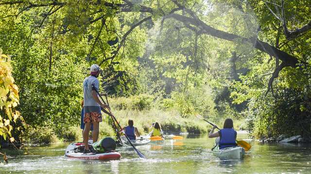 Kayak, canoë et stand up paddle sur la rivière Guiers et le Rhône sauvage