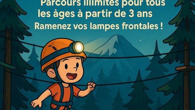 Accrobranche en nocturne
