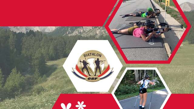 Cours de ski-roues et  biathlon