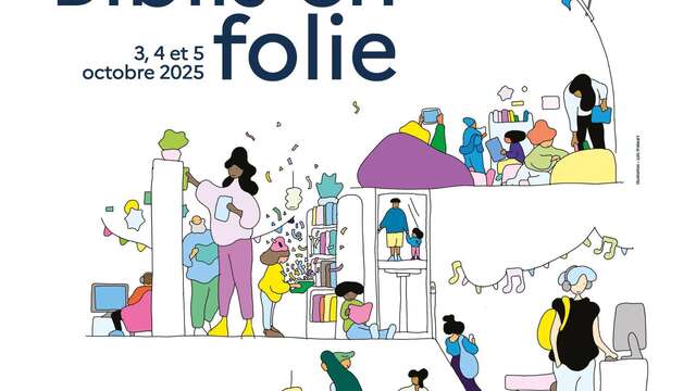 Biblis en folie : pour les petits, découverte de la médiathèque à petits pas
