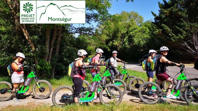 « E-bike trip », tour du plateau de Sault en VTT