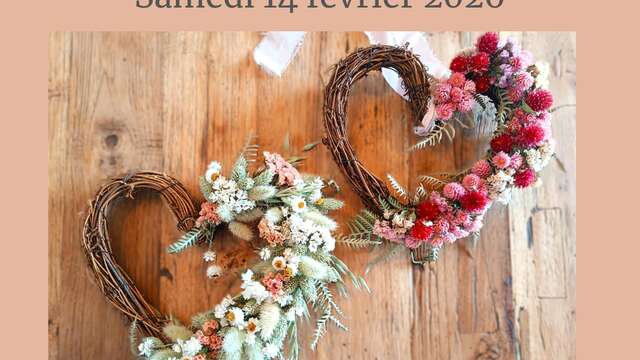 Saint-Valentin à Salagon - Atelier Fleurs séchées