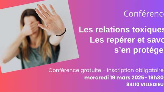Conferentie "Giftige relaties: herken ze en bescherm jezelf" - Envie d'être soi