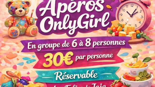 Creative workshop Only girl snacks & only girl aperitifs