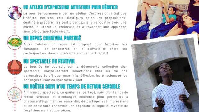 Festival d'Avignon - accueil à la journée jeunes & adultes