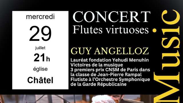 Concert de flûtes virtuoses à l'église - Guy Angelloz