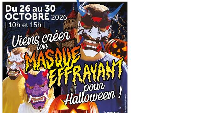 Atelier : création de ton masque effrayant pour Halloween
