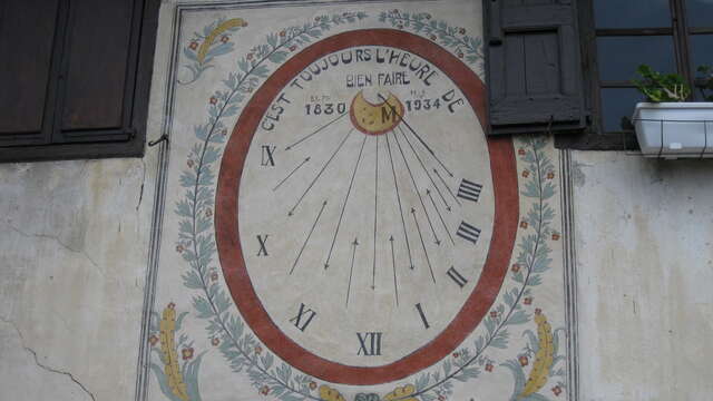 Cadran solaire - Maison Moullet - Les Alberts