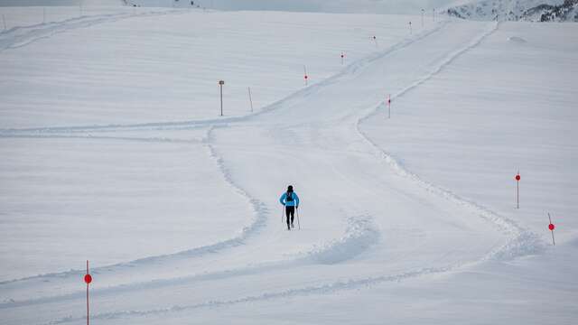 Nordic walking at Beille ski resort