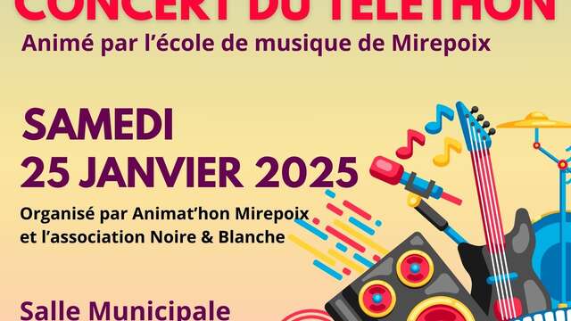 Concert de l'école de Musique de Mirepoix pour le Téléthon