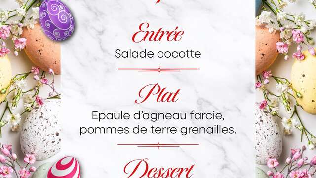 Menu de Pâques au Prim'Ose