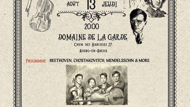 Concert du Cong Quatuor à cordes de Hong Kong