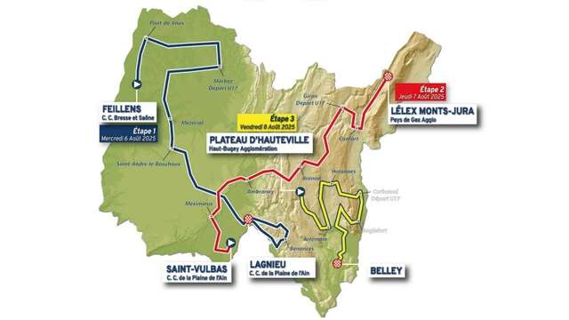 3e étape du Tour de l'Ain 2025 : Plateau d'Hauteville - Belley