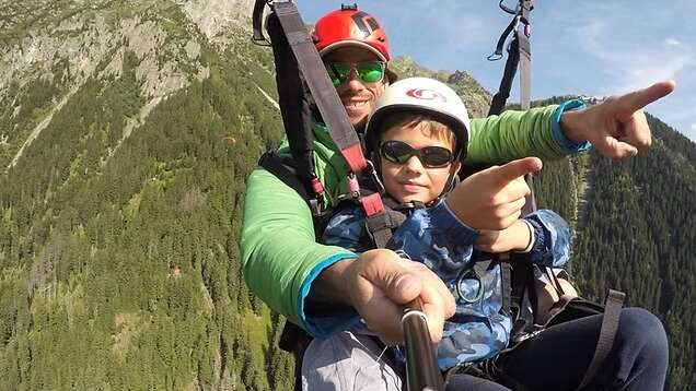 Baptême de parapente enfant