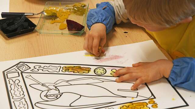 Visite-atelier 2-4 ans I Les couleurs du Moyen Âge