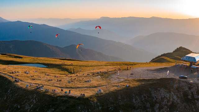 Paragliding take-off areas in Le Collet