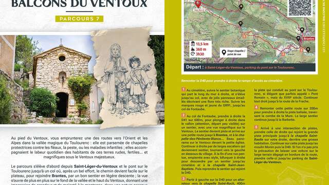 Les chapelles des balcons du Ventoux - Départ Saint-Léger-du-Ventoux