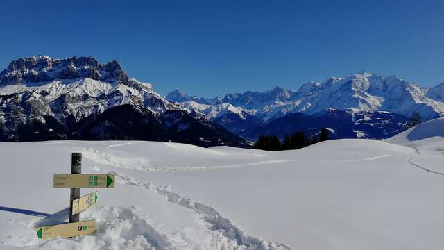 sentier raquettes : boucle du plateau de Mayères