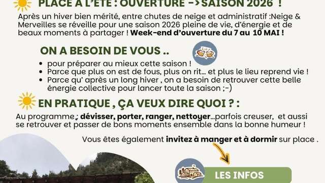 Neige & Merveilles apre! Lavoro di solidarietà