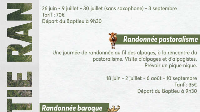 Randonnée gastro-pastoralisme et contes